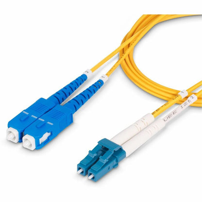 Alternate-Image7 Image for StarTech 3m (9.8ft) LC to SC (UPC) OS2 Single Mode Duplex Fiber Optic Cable, 9/125, 100G, Low Insertion Loss, LSZH Fiber Jumper Cord