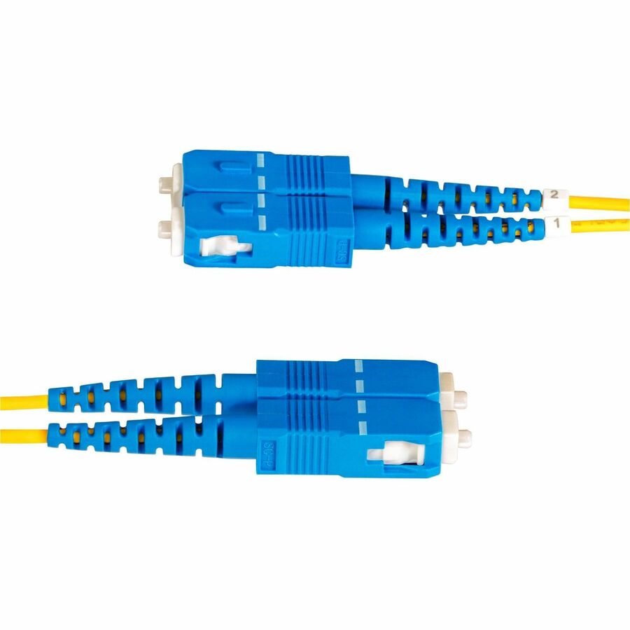 Alternate-Image4 Image for StarTech 3m (9.8ft) LC to SC (UPC) OS2 Single Mode Duplex Fiber Optic Cable, 9/125, 100G, Low Insertion Loss, LSZH Fiber Jumper Cord