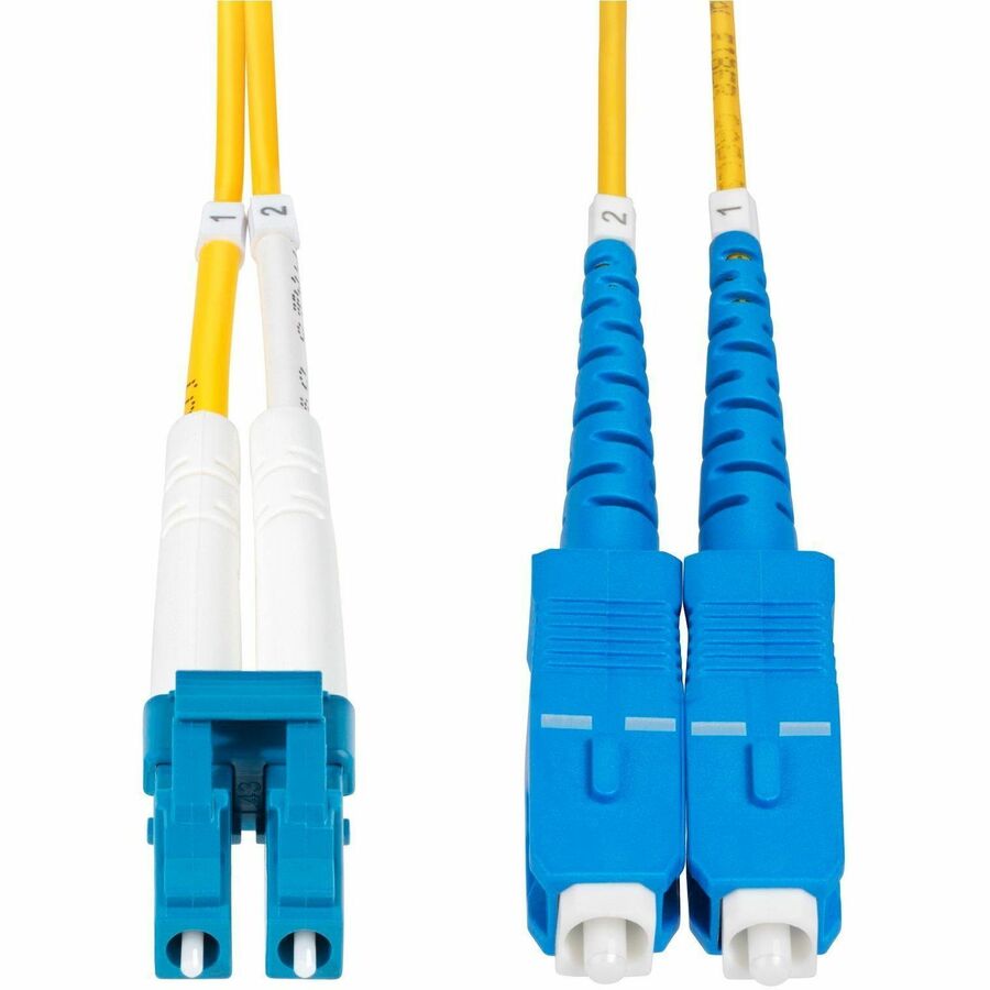 Alternate-Image6 Image for StarTech 3m (9.8ft) LC to SC (UPC) OS2 Single Mode Duplex Fiber Optic Cable, 9/125, 100G, Low Insertion Loss, LSZH Fiber Jumper Cord