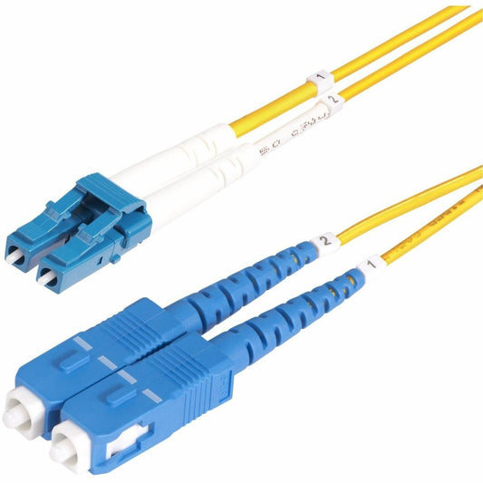 Main Image for StarTech 20m (65.6ft) LC to SC (UPC) OS2 Single Mode Duplex Fiber Optic Cable, 9/125, 100G, Low Insertion Loss, LSZH Fiber Jumper Cord