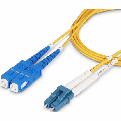 Alternate-Image2 Image for StarTech 20m (65.6ft) LC to SC (UPC) OS2 Single Mode Duplex Fiber Optic Cable, 9/125, 100G, Low Insertion Loss, LSZH Fiber Jumper Cord