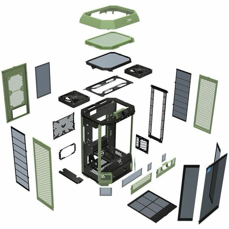 Alternate-Image8 Image for Thermaltake The Tower 300 Matcha Green Micro Tower Chassis
