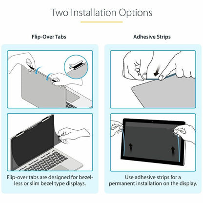 Alternate-Image6 Image for StarTech.com 14-inch 16:10 Flip-Over Privacy Screen w/Touch, Anti-Glare Privacy Filter, Laptop Monitor Screen Protector, Blue Light Filter