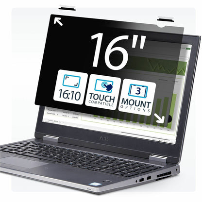 Main Image for StarTech 16-inch 16:10 Flip-Up Privacy Screen w/Touch, Anti-Glare Privacy Filter, Laptop Monitor Screen Protector, Blue Light Filter