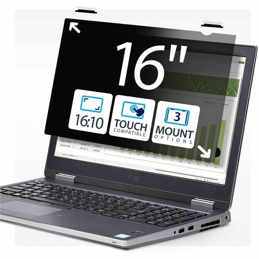 Main Image for StarTech 16-inch 16:10 Flip-Up Privacy Screen w/Touch, Anti-Glare Privacy Filter, Laptop Monitor Screen Protector, Blue Light Filter