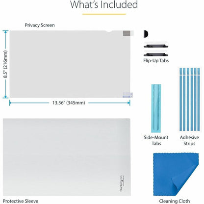 Alternate-Image8 Image for StarTech 16-inch 16:10 Flip-Up Privacy Screen w/Touch, Anti-Glare Privacy Filter, Laptop Monitor Screen Protector, Blue Light Filter