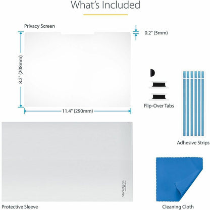 Alternate-Image7 Image for StarTech.com 13.5-inch 3:2 Flip-Over Privacy Screen w/Touch, Anti-Glare Privacy Filter, Laptop Monitor Screen Protector, Blue Light Filter