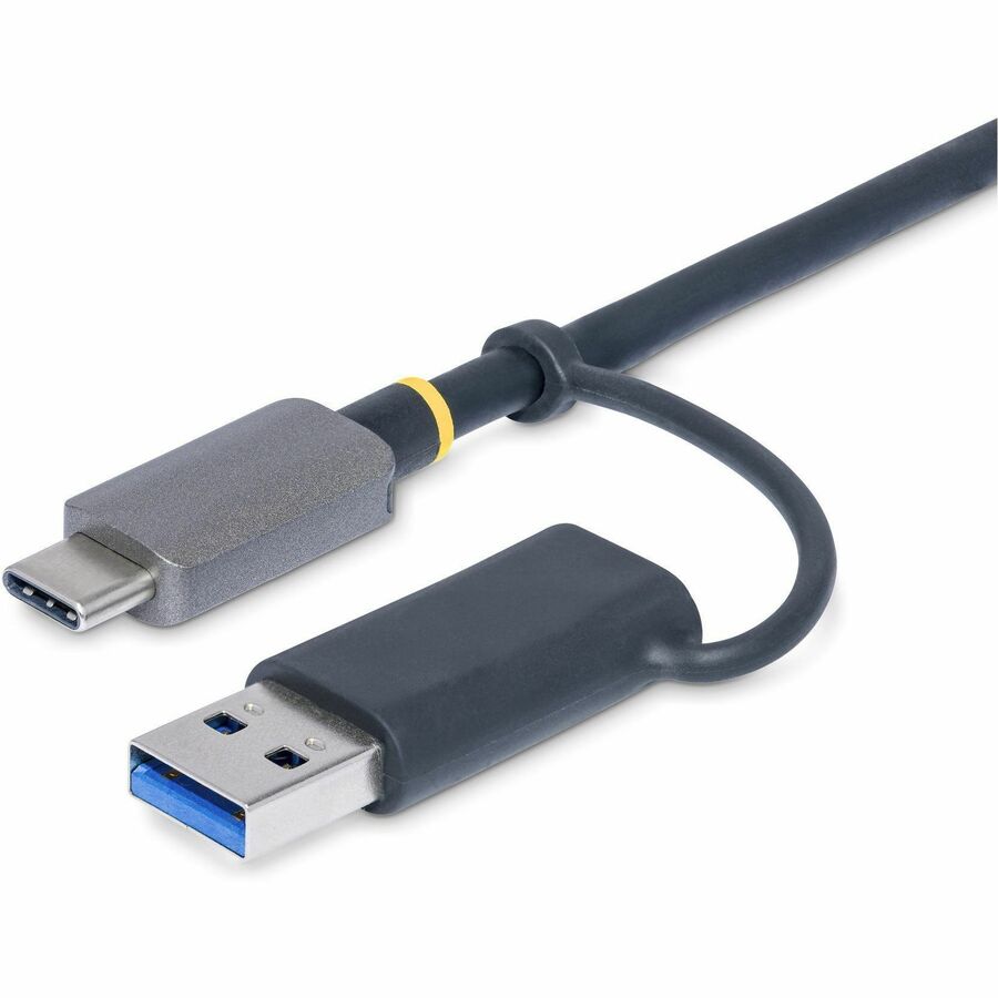Alternate-Image2 Image for StarTech.com USB 3.0 Multi-Media Memory Card Reader, SD/microSD/CompactFlash, USB-C 5Gbps External Card Reader with Attached USB-A Adapter