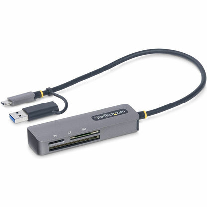 Main Image for StarTech.com USB 3.0 Multi-Media Memory Card Reader, SD/microSD/CompactFlash, USB-C 5Gbps External Card Reader with Attached USB-A Adapter