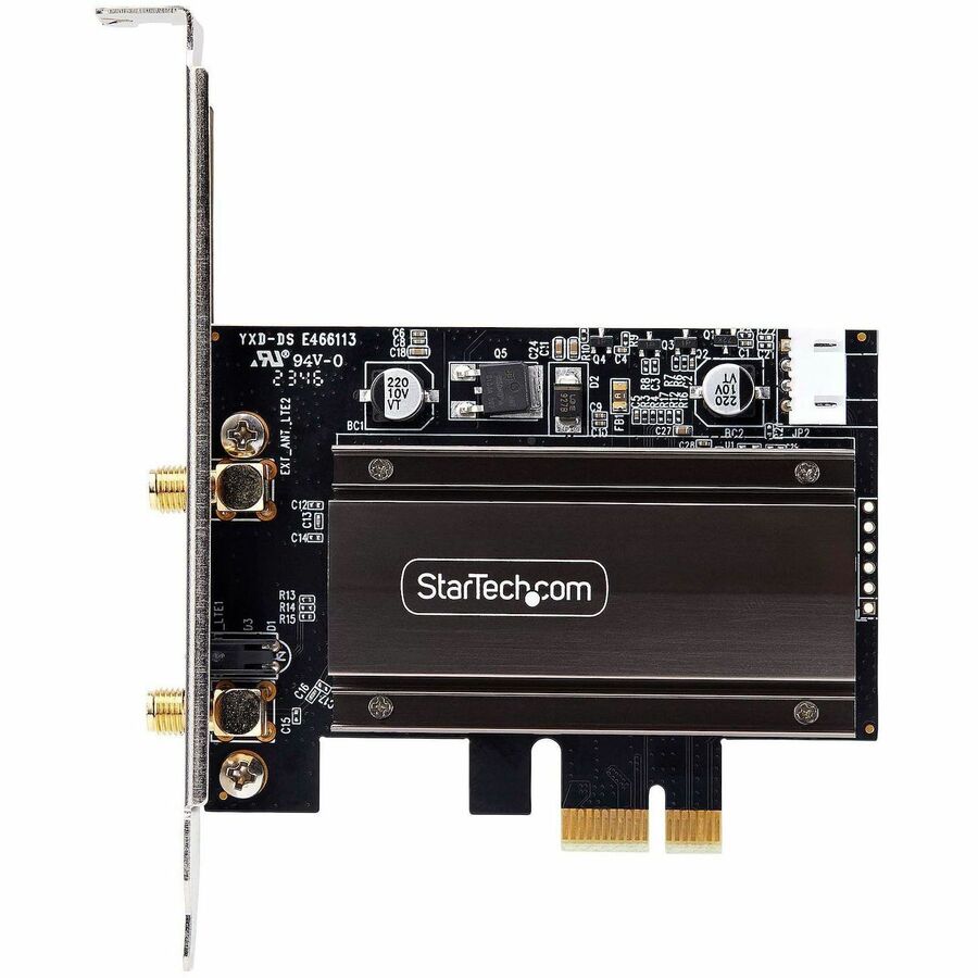 Alternate-Image1 Image for StarTech.com Wi-Fi 6E PCIe Network Card, Bluetooth 5.3, Magnetic Antenna Base, Tri-Band 802.11ax, AX5400 WiFi NIC, Windows/Linux