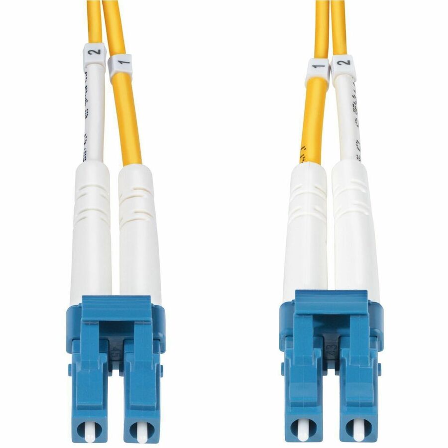 Alternate-Image3 Image for StarTech.com 1m (3.3ft) LC to LC (UPC) OS2 Single Mode Duplex Fiber Optic Cable, 9/125, 100G, Low Insertion Loss, LSZH Fiber Jumper Cord