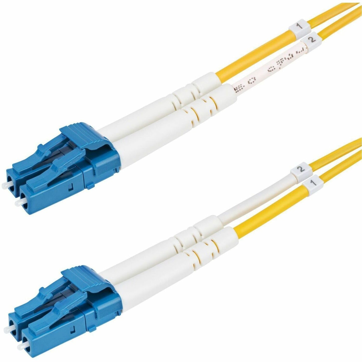 Main Image for StarTech.com 2m (6.6ft) LC to LC (UPC) OS2 Single Mode Duplex Fiber Optic Cable, 9/125, 100G, Low Insertion Loss, LSZH Fiber Jumper Cord