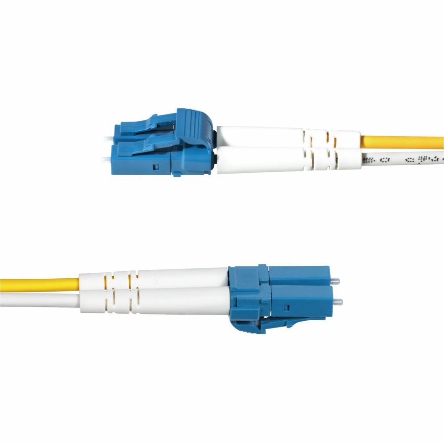 Alternate-Image2 Image for StarTech 5m (16.4ft) LC to LC (UPC) OS2 Single Mode Duplex Fiber Optic Cable, 9/125, 100G, Low Insertion Loss, LSZH Fiber Jumper Cord