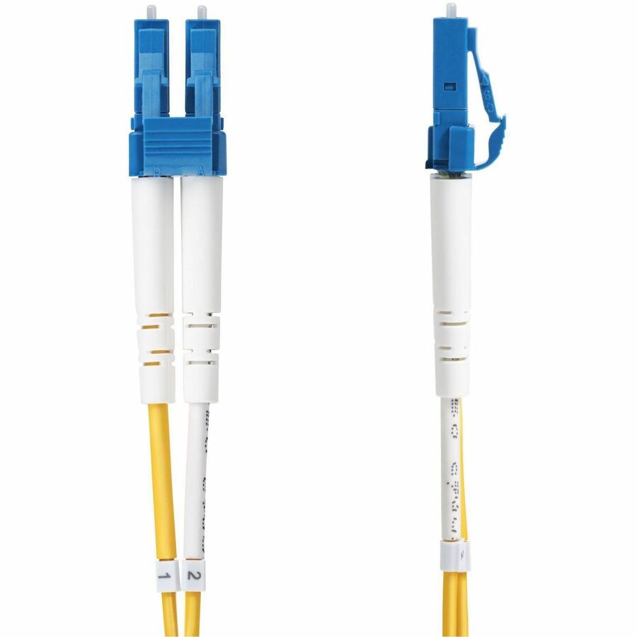Alternate-Image1 Image for StarTech 5m (16.4ft) LC to LC (UPC) OS2 Single Mode Duplex Fiber Optic Cable, 9/125, 100G, Low Insertion Loss, LSZH Fiber Jumper Cord