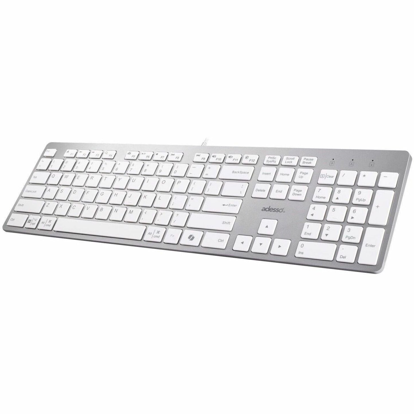 Main Image for Adesso EasyTouch 730UW USB-C Multi OS Scissor Switch Keyboard With CoPilot AI Hotkey And USB-C, USB-A, 3.5mm Aux Ports