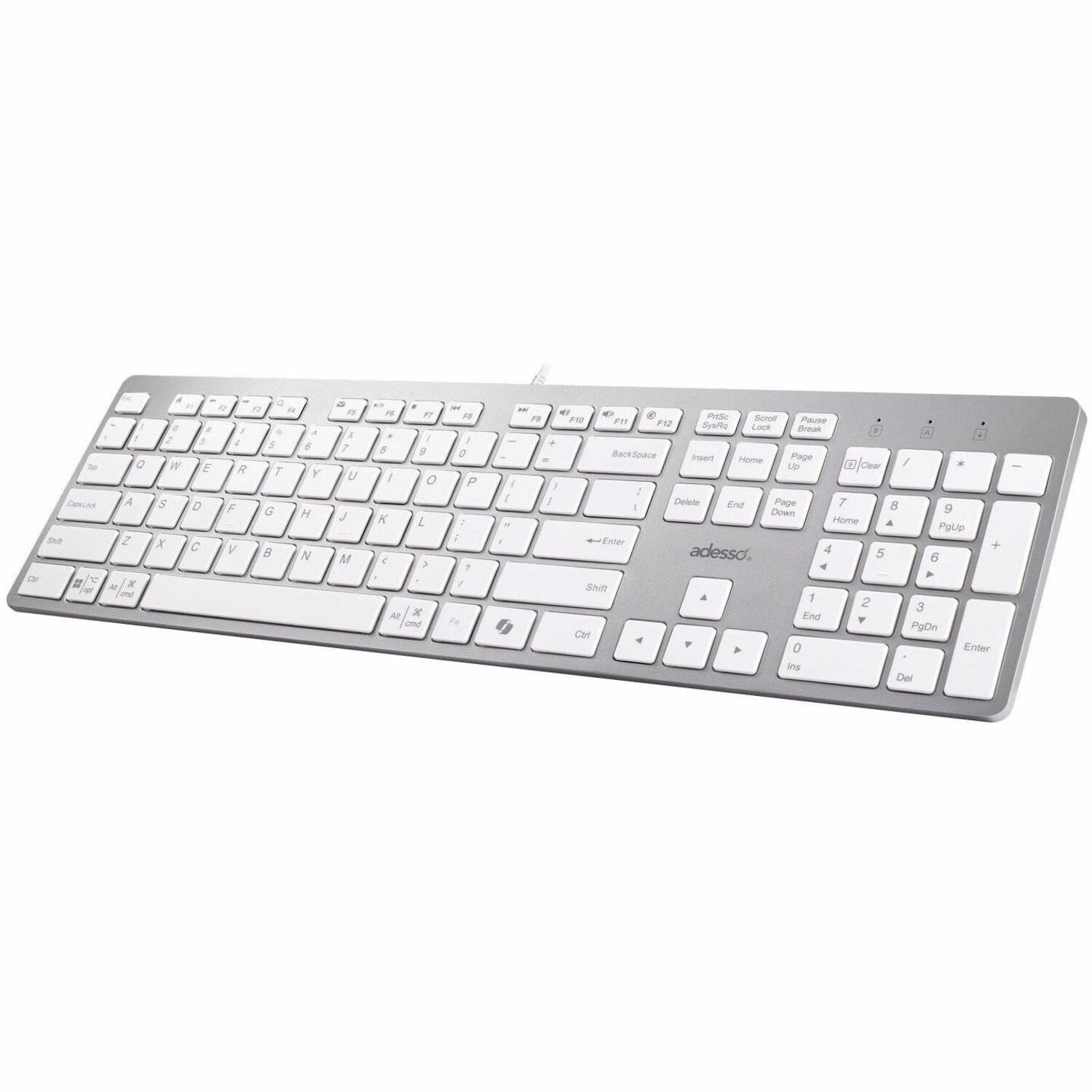 Main Image for Adesso EasyTouch 730UW USB-C Multi OS Scissor Switch Keyboard With CoPilot AI Hotkey And USB-C, USB-A, 3.5mm Aux Ports
