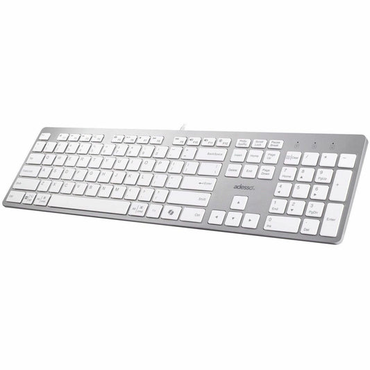 Main Image for Adesso EasyTouch 730UW USB-C Multi OS Scissor Switch Keyboard With CoPilot AI Hotkey And USB-C, USB-A, 3.5mm Aux Ports