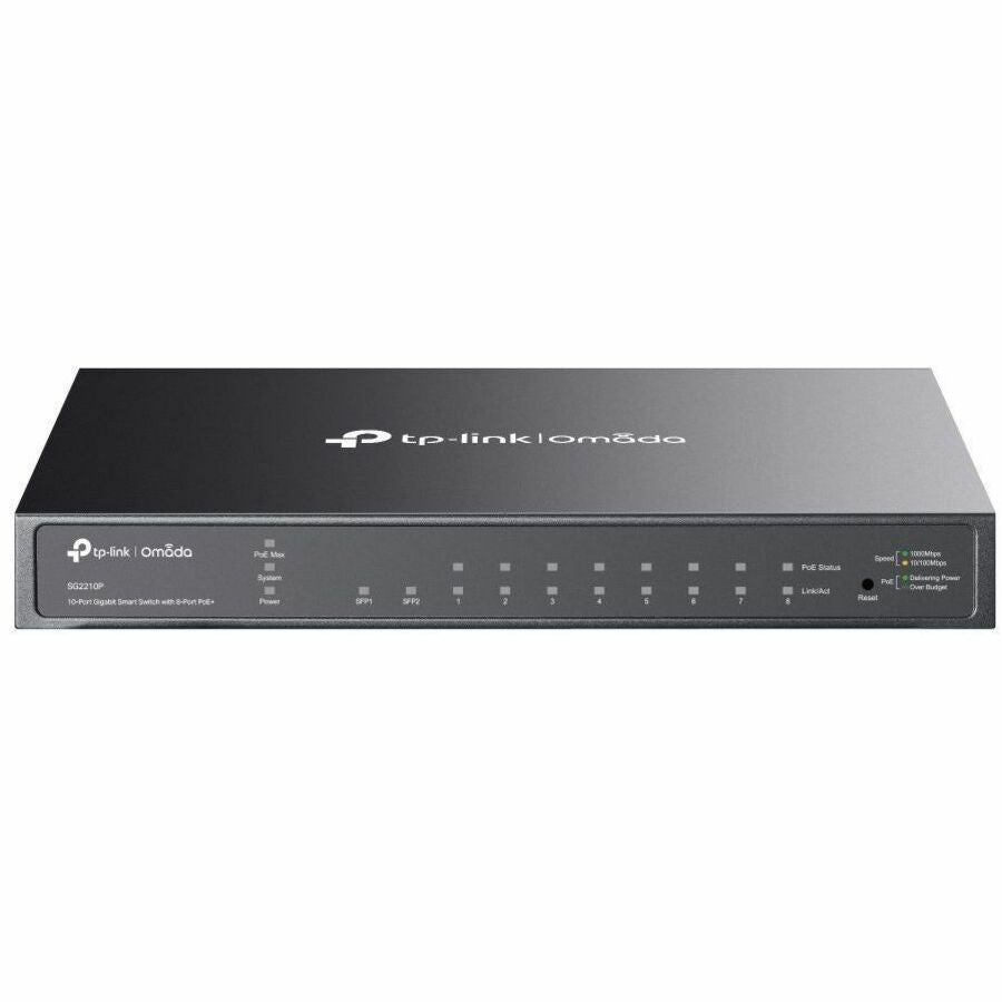 Main Image for Omada 10-Port Gigabit Smart Switch with 8-Port PoE+