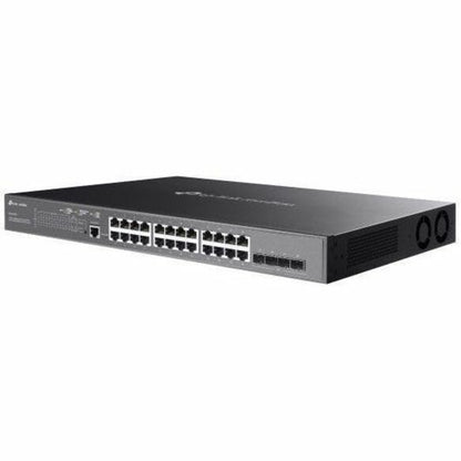 Alternate-Image2 Image for Omada 24-Port Gigabit and 4-Port 10GE SFP+ L2+ Managed Switch with 24-Port PoE+