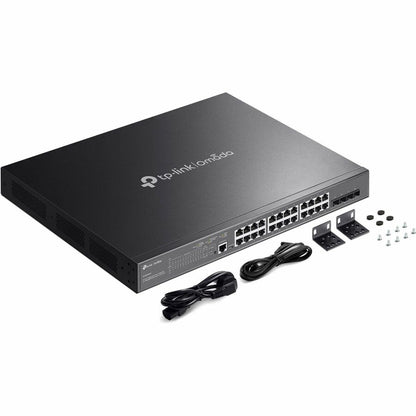 Alternate-Image5 Image for Omada 24-Port Gigabit and 4-Port 10GE SFP+ L2+ Managed Switch with 24-Port PoE+