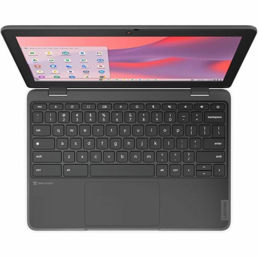 Alternate-Image1 Image for Lenovo 100e Chromebook Gen 4 83G80003US 11.6" Rugged Chromebook - HD - 60 Hz - Intel N-Series N100 - 8 GB - 64 GB Flash Memory - English Keyboard - Graphite Gray