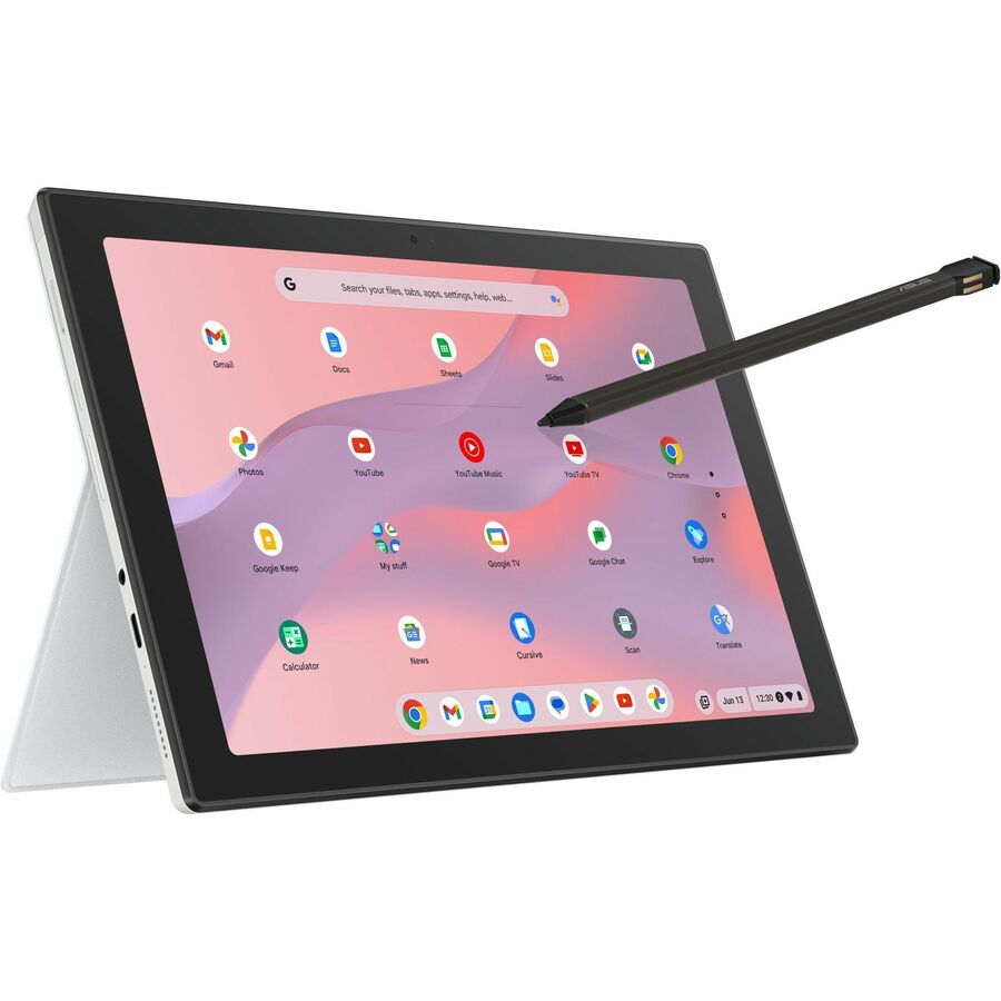 Alternate-Image4 Image for Asus Chromebook Detachable CM3 CM3001DM2A-YN44T-S 10.5" Touchscreen Rugged Detachable 2 in 1 Chromebook - WUXGA - Octa-core (ARM Cortex A76 + Cortex A55) - 4 GB - 64 GB Flash Memory - Fog Silver