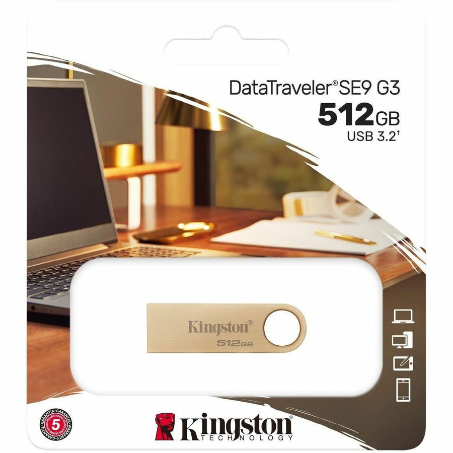 Alternate-Image1 Image for Kingston DataTraveler SE9 G3 512GB USB 3.2 (Gen 1) Type A Flash Drive