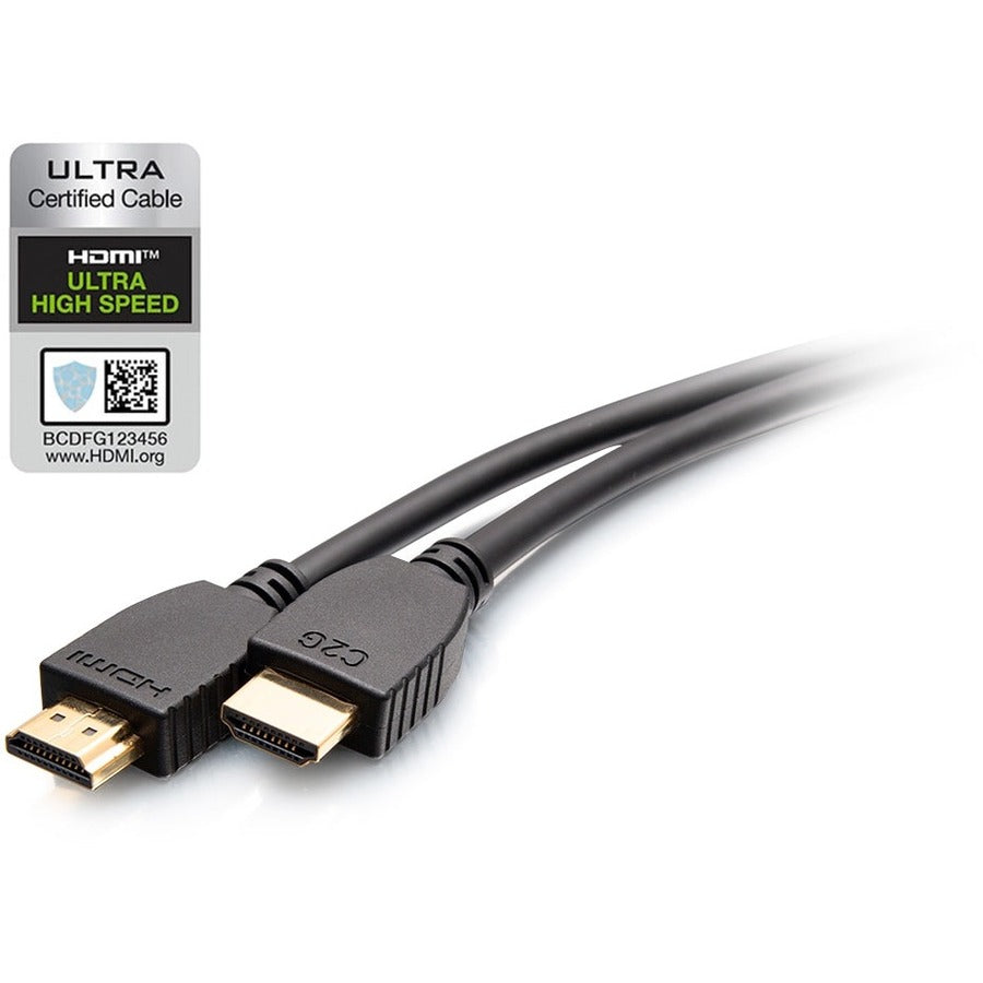 Main Image for C2G 6ft Plus Series Ultra High Speed HDMI Cable with Ethernet - In-Wall CL2 Rated - 8K 60Hz - M/M - Black