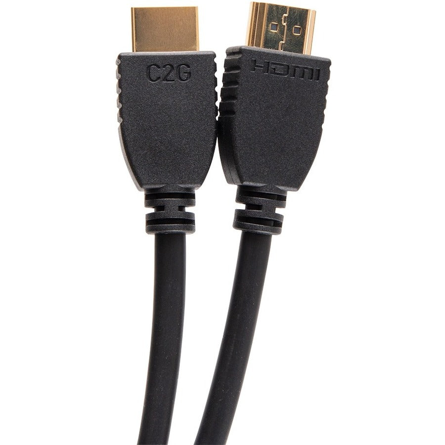 Alternate-Image2 Image for C2G 6ft Plus Series Ultra High Speed HDMI Cable with Ethernet - In-Wall CL2 Rated - 8K 60Hz - M/M - Black