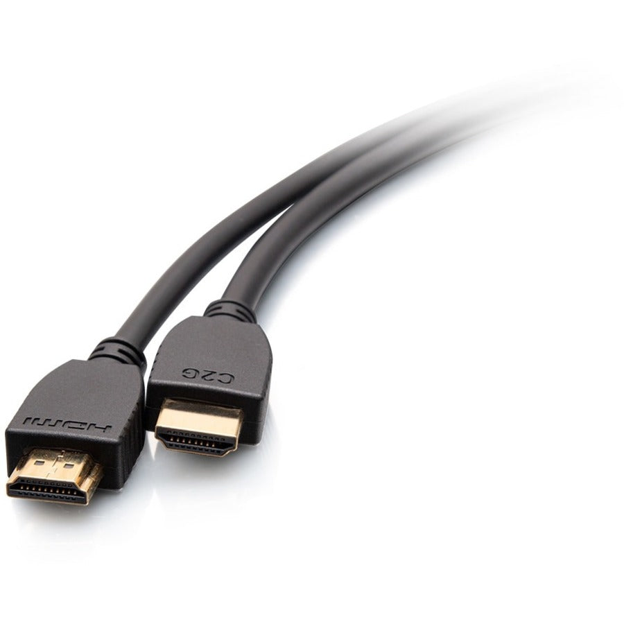 Alternate-Image1 Image for C2G 6ft Plus Series Ultra High Speed HDMI Cable with Ethernet - In-Wall CL2 Rated - 8K 60Hz - M/M - Black