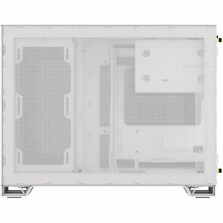 Left Image for Corsair iCUE LINK 2500X RGB Micro ATX Dual Chamber PC Case - White