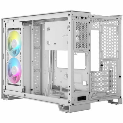 Alternate-Image3 Image for Corsair iCUE LINK 2500X RGB Micro ATX Dual Chamber PC Case - White