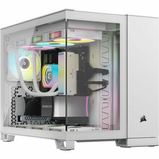Main Image for Corsair iCUE LINK 2500X RGB Micro ATX Dual Chamber PC Case - White
