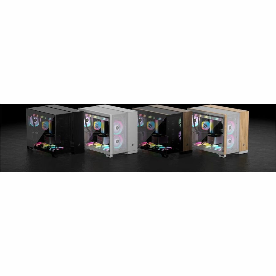 Alternate-Image2 Image for Corsair iCUE LINK 2500X RGB Micro ATX Dual Chamber PC Case - Black