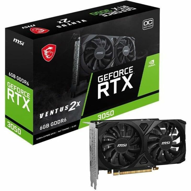 Alternate-Image1 Image for MSI NVIDIA GeForce RTX 3050 Graphic Card - 6 GB GDDR6