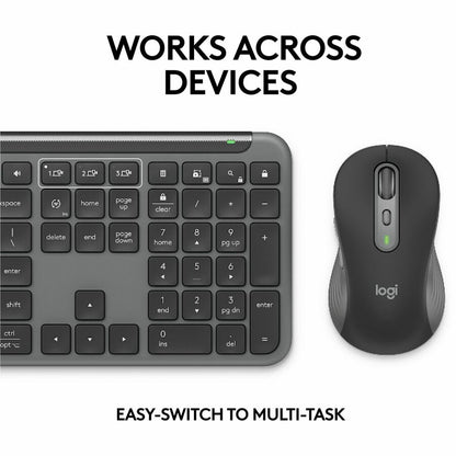Alternate-Image7 Image for Logitech Signature Slim MK955 for Business Wireless Keyboard and Mouse Combo, Quiet Typing, Secure Receiver - Graphite