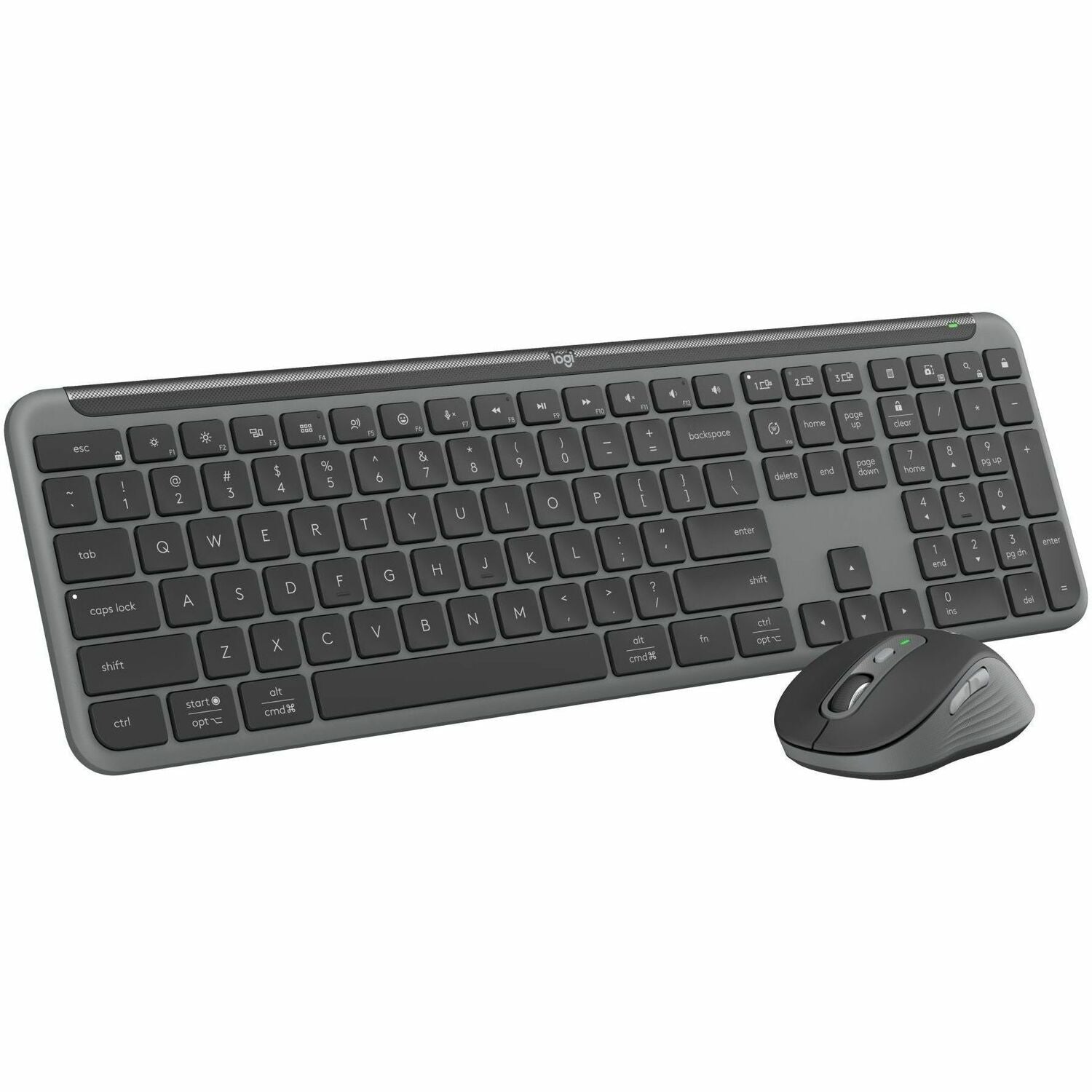 Main Image for Logitech MK955 Signature Slim Wireless Keyboard and Mouse Combo, For Larger Hands, Quiet Typing and Clicking, Graphite