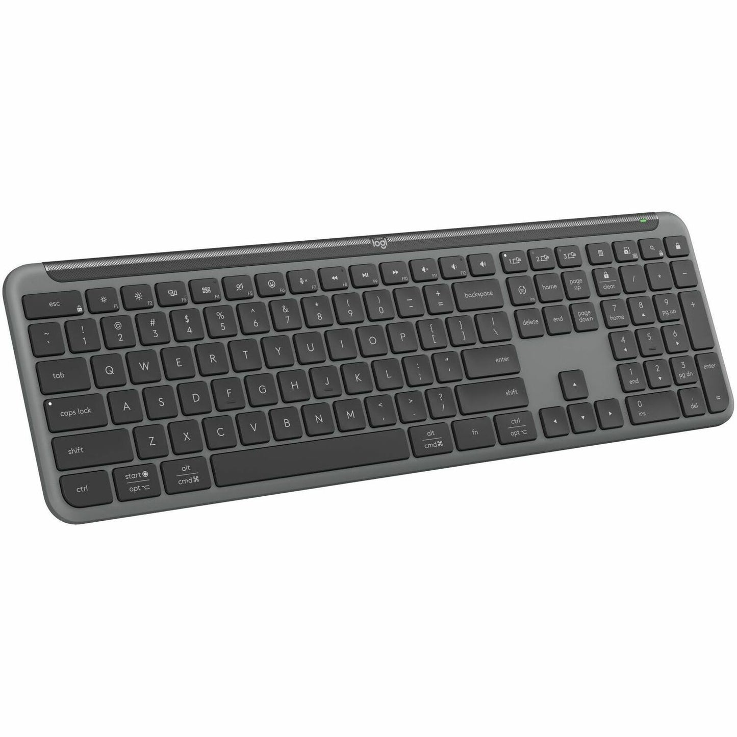 Main Image for Logitech Signature Slim K950 Wireless Keyboard, Sleek Design, Quiet Typing, Bluetooth, Multi-OS, Graphite