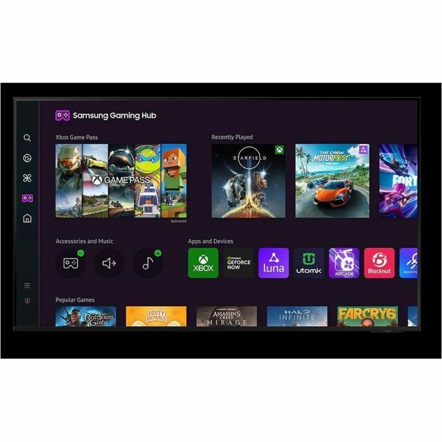 Alternate-Image4 Image for Samsung Q60D QN85Q60DAF 84.5" Smart LED-LCD TV - 4K UHDTV - High Dynamic Range (HDR) - Black