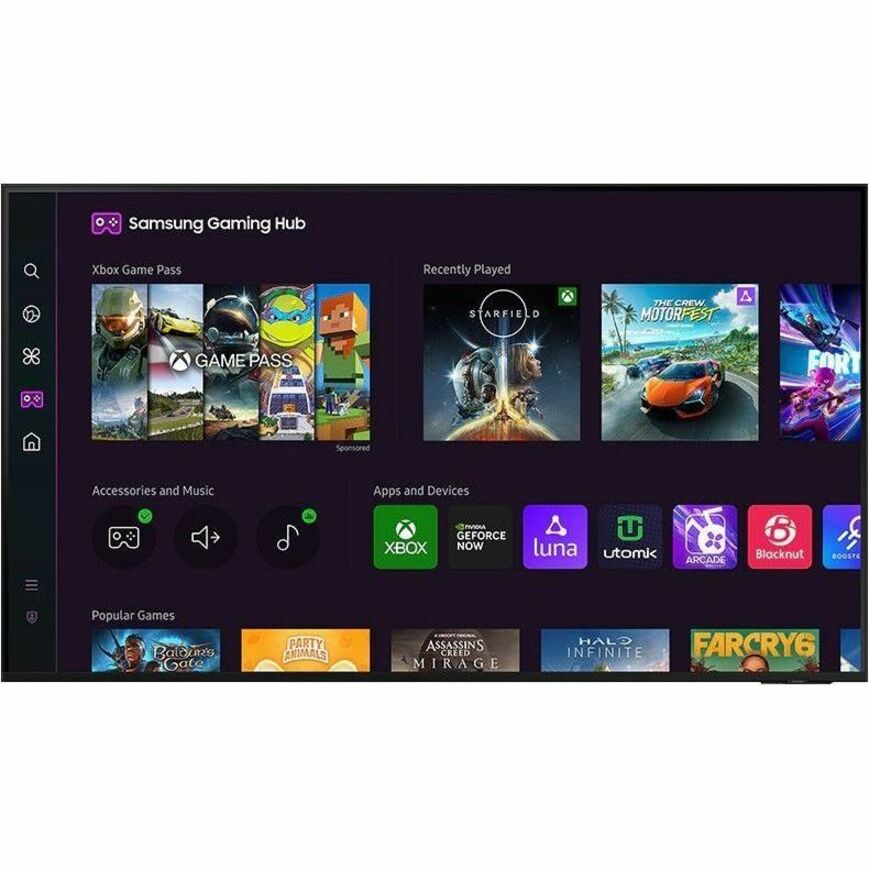 Alternate-Image3 Image for Samsung Q60D QN50Q60DAF 49.5" Smart LED-LCD TV - 4K UHDTV - High Dynamic Range (HDR) - Black