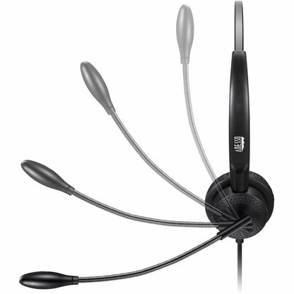 Alternate-Image2 Image for Adesso Headset with Push to talk, Volume +/-, Answer/End Call Controls