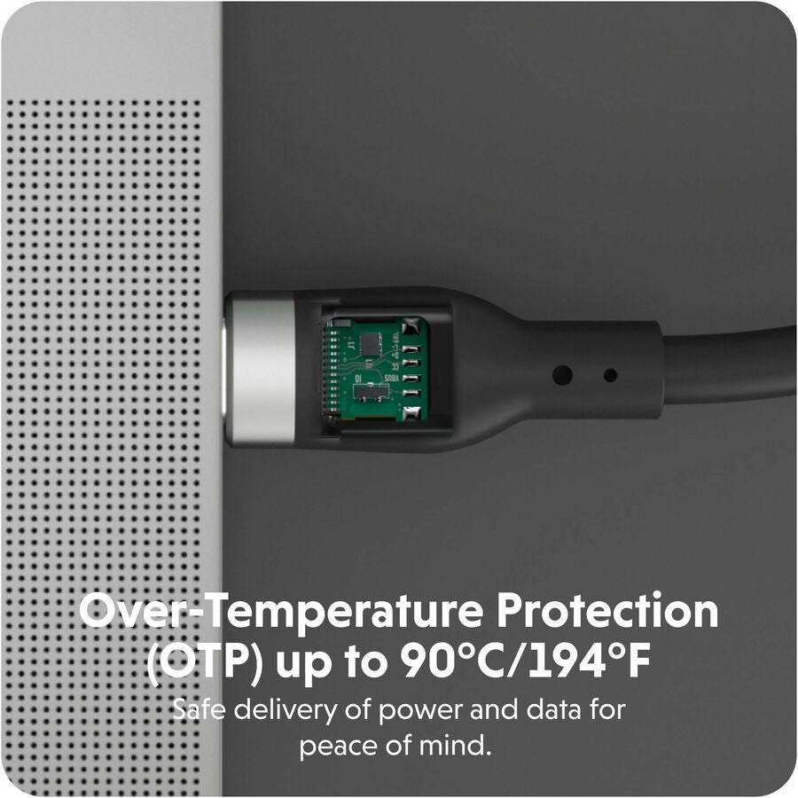 Alternate-Image2 Image for Targus HyperJuice 240W Silicone USB-C to USB-C Cable (3ft/1m) - Black