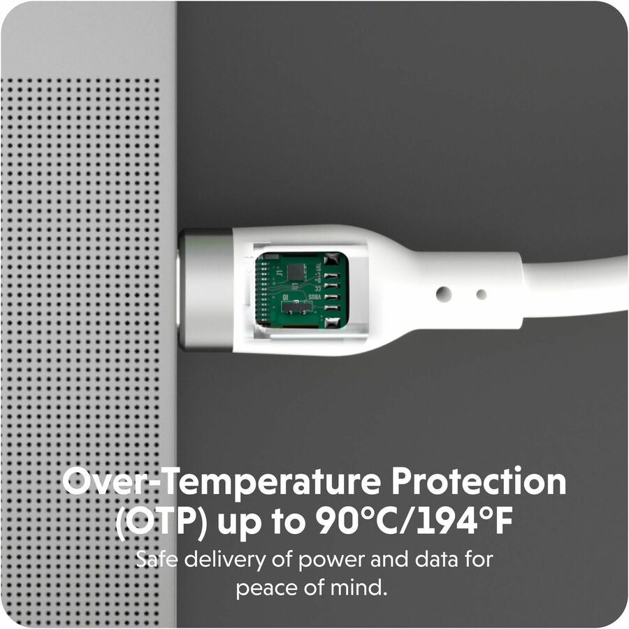 Alternate-Image2 Image for Targus HyperJuice 240W Silicone USB-C to USB-C Cable (6ft/2m) - White