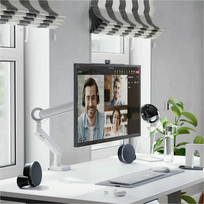 Life-Style Image for Alogic Glide Mounting Arm for Monitor, Flat Panel Display, Curved Screen Display - White