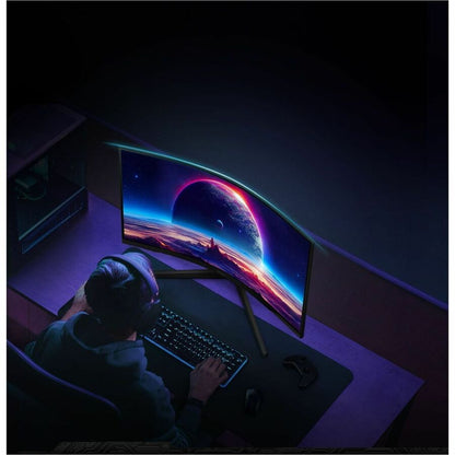 Life-Style Image for Samsung Odyssey G5 S32CG552EN 32" Class WQHD Curved Screen Gaming LCD Monitor - 16:9 - Black