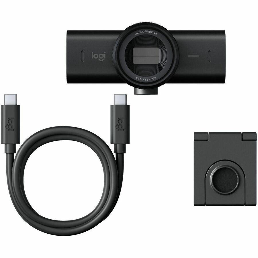 Front Image for Logitech The Master MX Brio Webcam - 8.5 Megapixel - 60 fps - Black - USB 3.2 (Gen 1) Type C