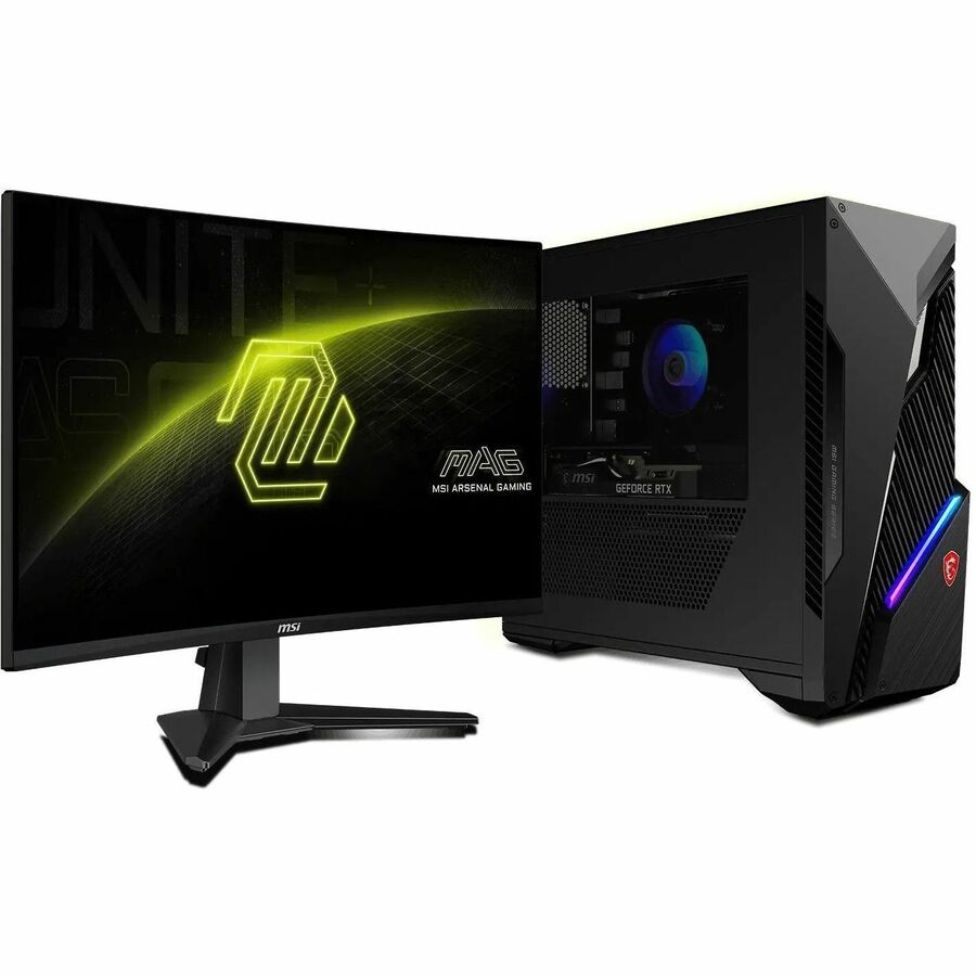 Alternate-Image1 Image for MSI MAG 27C6F 27" Class Full HD Curved Screen Gaming LED Monitor - 16:9 - Black
