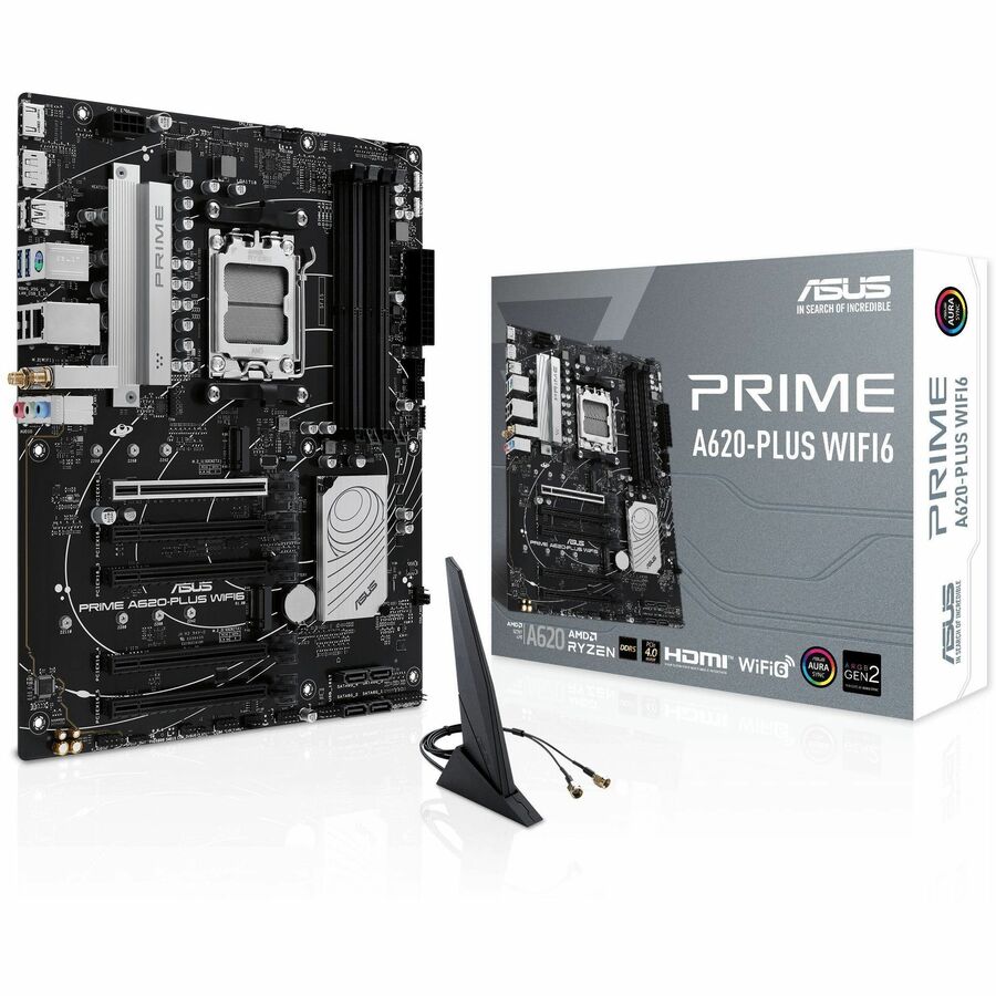Alternate-Image6 Image for Asus Prime A620-PLUS WIFI6 Gaming Desktop Motherboard - AMD A620 Chipset - Socket AM5 - ATX