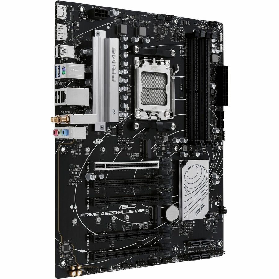 Alternate-Image1 Image for Asus Prime A620-PLUS WIFI6 Gaming Desktop Motherboard - AMD A620 Chipset - Socket AM5 - ATX