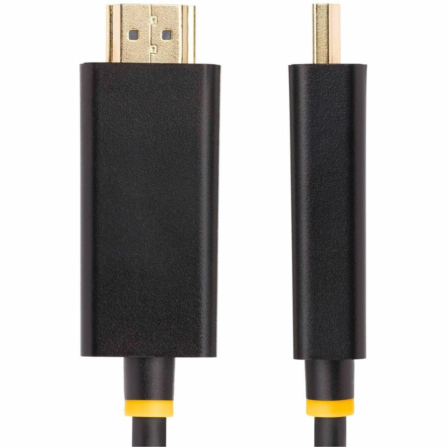 Alternate-Image2 Image for StarTech.com 3.3ft (1m) DisplayPort to HDMI Adapter Cable, 4K 60Hz with HDR, DP to HDMI 2.0b Cable, Active Video Converter